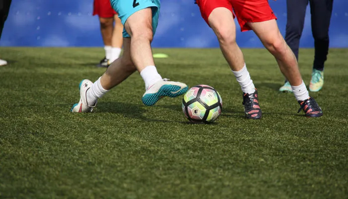 People playing football