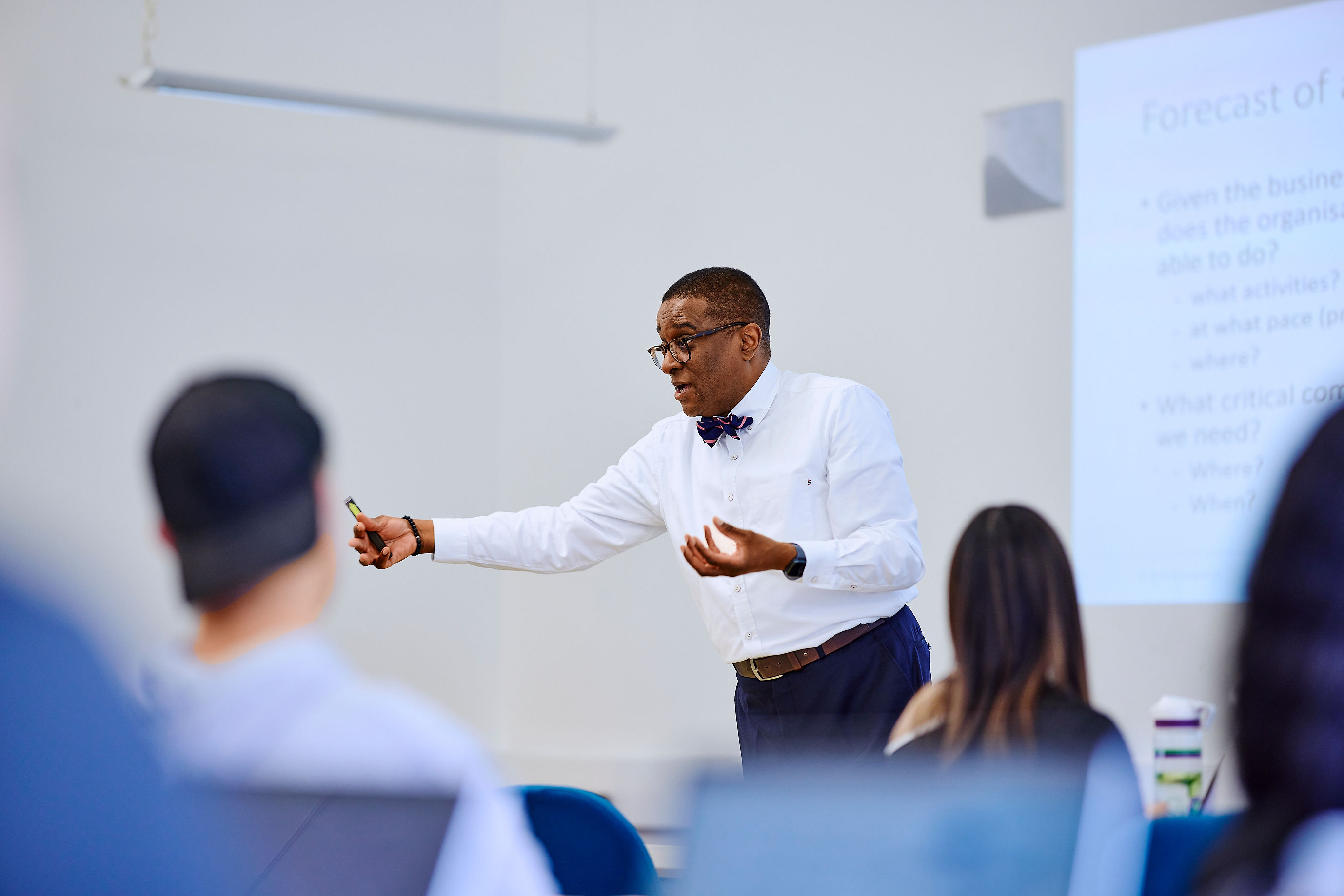 Kofi business lecturer teaching