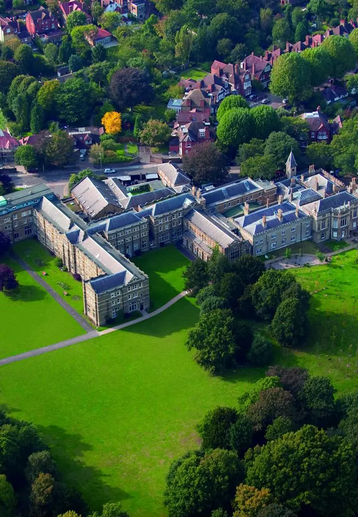 Ariel view of campus