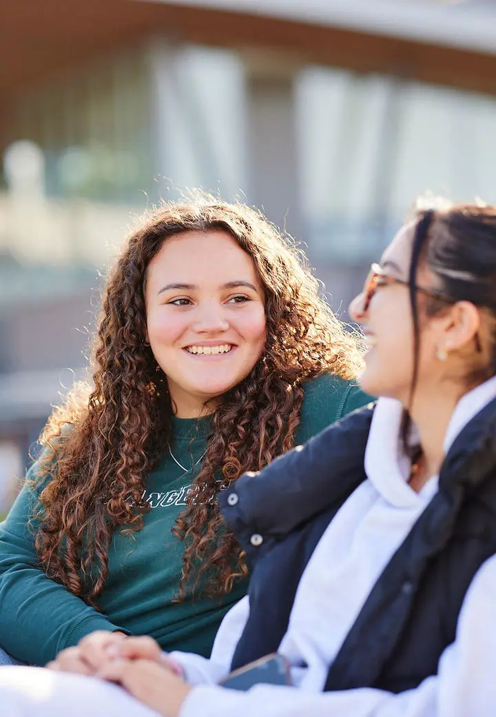 St Mary's students enjoy a break on campus