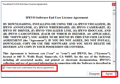 Visualiser Agreement