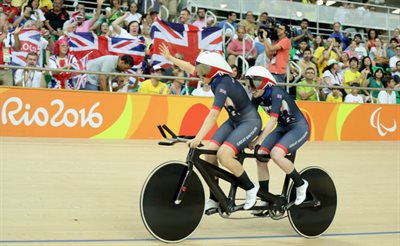 Corrine and Lora cycling