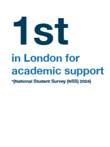 1st in London for academic support (NSS) 2024